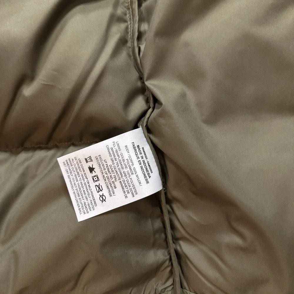 Nike Jordan Flight Down Puffer Parka Men's Small Olive FV7269-222 NWT - Picture 4 of 6